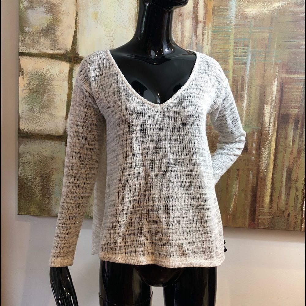 Aeropostale Open Knit Metallic Sweater Size Medium